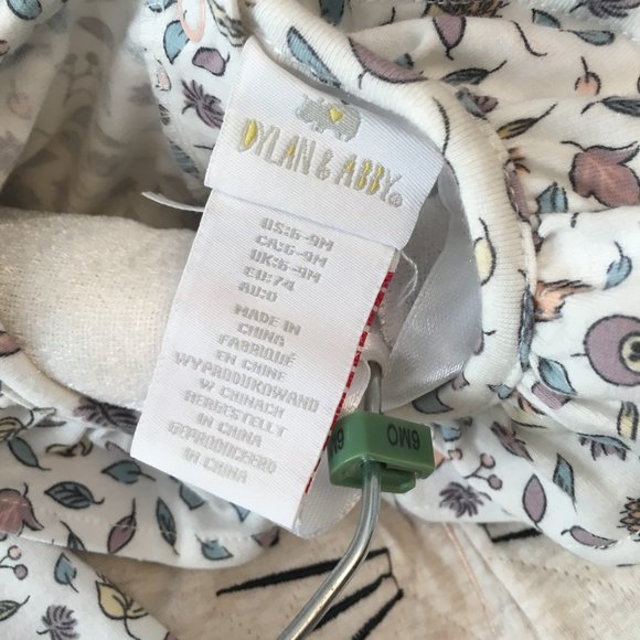 Dylan & Abby NEW Baby Girl 3 Piece Set Bunny Overalls Top Hat Size 6 to 9 Months - Picture 15 of 17